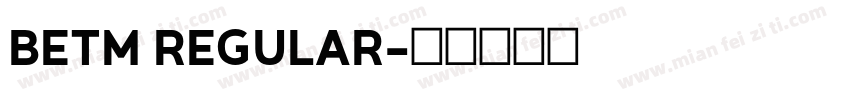 BETM REGULAR字体转换